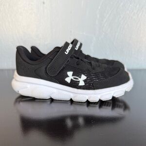 Under Armour Kids Black and White Athletic Sneakers